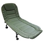 Carp On - Fishing BedChair 6 Legs Padded Comfort 600D Heavy Duty Strong 80 x 200cm - Use Outdoors on the Riverside or Bank [26-010]