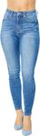 Judy Blue High Waist Tummy Control Classic Skinny Jeans 88799 (Medium Blue, 15), Blue