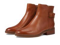 Cole Haan Women's Hampshire Buckle Bootie Ankle Boot, British Tan Leather, 8 Wide