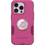 OtterBox Bundle COMMUTER SERIES Case for iPhone 14 PRO - (INTO THE FUCHSIA) + PopSockets PopGrip - (JAWBREAKER GLOSS)