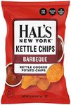 Hal's New York Kettle Cooked Gluten Free Barbeque BBQ Flavored Potato Chip Crisps, 2 Oz (Pack of 24)