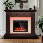 50”Electric Fireplace with Mantel, 