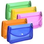 Shuban 5 Pcs Flexi Button Bag Cheque Book Holder/Document Holder/Passbook Holder/Cheque Book Organizer/Cheque Book Pouches - (Multicolor)