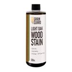 GRAIN GUARD Wood Stain | Light Oak | 500ml | Water-Based & Low Odour | Eco-Friendly and Non-Toxic | Interior Furniture Wood Stain | Easy Application | Quick Drying