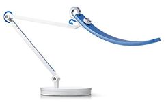 BenQ e-Reading LED Desk Lamp - World's First Desk Lamp for Monitors - Modern, Ergonomic, Dimmable, Warm/Cool White - Perfect for Designers, Engineers, Architects, Studying, Gaming - Blue