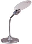 Levenhuk Zeno Desk D5 Magnifier with Flexible Neck and LED Light for Reading, Needlework, Drawing, Scrapbooking, Handcrafting, and Modeling