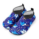 BananaHome Kids Swim Water Shoes Barefoot Sports Shoes Quick Dry Non-Slip Water Skin Sneakers for Sport Beach Swim Surf Aqua Pool Socks for Boys Girls Toddler…, Undersea world, 24/25 EU