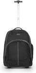 Targus 16" Compact Rolling Laptop Backpack – Travel Laptop Bag with Wheels, Telescoping Handle & Padded Compartment, Black - TSB750US
