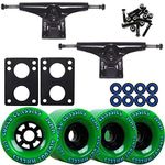 TGM Skateboards Core 6.0 Black Longboard Trucks Wheels Package Bigfoot 90mm Cored Classics Green