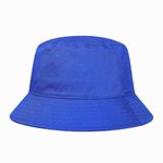 GADIEMKENSD Cotton Bucket Hat for Women Summer Beach Sun Protection Bucket Hats for Men Trendy Portable Outdoor Travel Hat for Camping Fishing Golf Hiking Blue