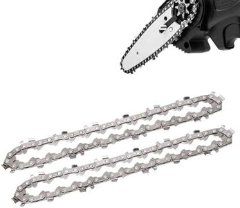 Candeon 4 Zoll Kettensäge Kette, 2 Stück Sägeketten Kettensägenketten Ersatzkette Für Alle 4" Mini Kettensäge, 28DL Sägekette Ersatz Mini Kettensäge Ersatzkette Für Baumschnitt, Holzschnitt