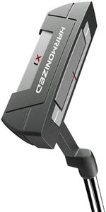 Wilson Harmonized X1 Putter, Polymer, Geschmeidige Handhabung, Optimierte Ausrichtung, Vertikaler Nahtgriff, Standardlänge, Grau/Weiß/Rot, 34 Zoll
