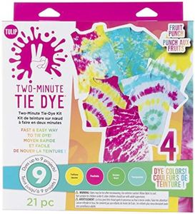 Tulip One-Step Tie-Dye Kit Tulip Fabric Dye Kits 43189 Fdy Multi 2 Min Fruit Punch, 4 Color, As Detailed, 6 Ounce (Pack of 1)