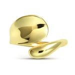 Linawe Gold Hug Ring Adjustable Rings for Women, Stackable Thumb Pinky Spoon Chunky Ring Jewelry, Infinity Signet Finger Rings