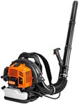 PROYAMA 54CC 2-Cycle Gas Powered Backpack Leaf Blower Lightweight Heavy Duty Gasoline Powered Leaf blowers for Lawn Care Yard Snow Blowing Dust Debris 610 CFM 248 MPH