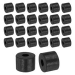 sourcing map 48pcs Rubber Spacers 14mm OD, 5mm ID, 10mm Height Round Anti Vibration Spacer Rubber Bushing Grommets Thick Rubber Washers for Home Car Accessories