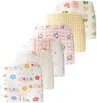 KKLLOL Soft Girls' Briefs, Comfort Breathable Toddler Girls' Panties, Modal Underwear Pack of 6 (US, Age, 2 Years, Multicolor-1)