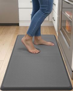 DEXI Anti Fatigue Kitchen Mat, Stain Resistant, 1.8cm Thick, Padded Cushioned Floor Comfort Mats for Home, Garage and Office Standing Desk, 51 x 99cm, Grey