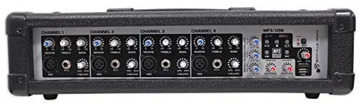 Rockville RPM45 2400w Powered 4 Channel Mixer/Amplifier with USB/EQ/Effects/Phantom