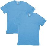 American Apparel CVC T-Shirt, Style G2001CVC, 2-Pack, Heather Light Blue (2-Pack), Large