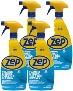 Zep Foaming Shower Tub and Tile Cleaner - 32 Ounce (Case of 4) ZUPFTT324 - No Scrub Formula, Breaks up Tough Buildup on Contact