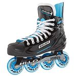 Bauer Inline Roller Hockey Skates (Size 10 = 45.5EU, Regular Width) - RSX RH, Men's, White