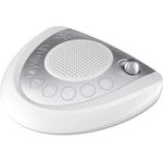 White Noise Sound Machine for Adults with 24 Nature Sounds and Adjustable Sound Level, 3 Sleep Timers, Plug-In or Battery Powered Sleeping Machine with Earphone Jack and Memory Function, Phone Charger