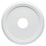 Westinghouse 7773200 16-Inch Smooth White Finish Ceiling Medallion