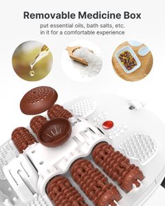 RENPHO Foot Spa Massager – Heated Soak, Brown