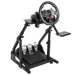 Minneer G29 Foldable Reinforced Steering Racing Wheel Stand Fit for Logitech G29 G920 G923,Fanatec,Thrustmaster T248 T300 TX Drive Gaming Simulator Cockpit Stable(Wheel, Pedals, Handbrake Not Included)