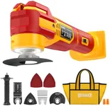 Cordless Oscillating Tool Compatible with DeWalt 20V Battery(Tool Only), 21,000 OPM Upgraded Brushless 20V Oscillating Multi-tool with 6 Speed, LED Light, DIYtoolifz 4.5° Oscillating Tool for Cutting