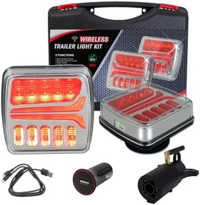 NeaLia CD033 Magnetic Wireless Trailer Lights w/Flood Beam, Tow Light Kit