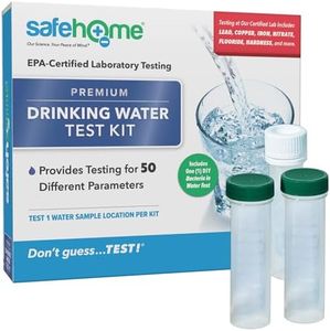 Safe Home® 50-in-1 Premium Drinking Water Test Kit – Test at our EPA Certified Laboratory – Home Inspections, Mortgage Loans, Real Estate Transactions, & More