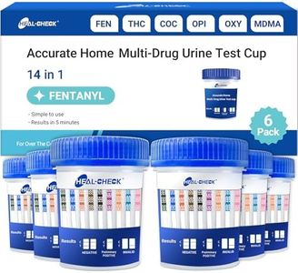 6 Pack 14 Panel Multi Drug Urine Test Kit - Accurate Home Multi-Drug Urine Test Cup for Fen,AMP, BUP, BAR, BZO, COC, MET, MDMA, OPI, MTD, OXY, PCP, PPX, THC