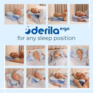 DERILA Ergo Memory Foam Pillow – Orthopedic Neck Support