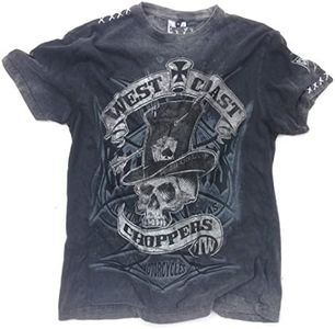 West Coast Choppers T-Shirt Cash Only Tee, Color:black/grey;Größe:L