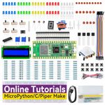 Raspberry Pi Pico W Starter Kit with 40 Projects Without Online Tutorials, MicroPython C Piper Make Code, One-Stop Learning Electronics and Programming for Raspberry Pi iduino Beginners & Experts