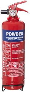 UltraFire 1kg Powder Fire Extinguisher - Car, Taxi, Caravan, Camping, Boat - Kitemarked EN3