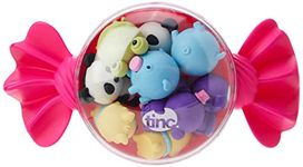 Tinc 10 Assorted Animal Erasers in Sweetie Tub, Pink