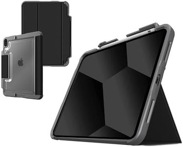 STM Dux Plus for iPad (10th Gen) - Ultra Protective & Lightweight Case with Apple Pencil Storage - Black (stm-222-387KX-01)