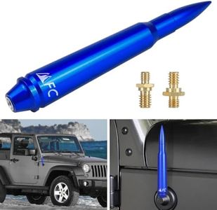 5.7" Blue Antenna Heavy Gauge Billet Aluminum Antenna Replacement Compatible with for Jeep Wrangler JK JL TJ Gladiator JT 1997-2024