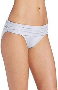 La Blanca Women's Island Goddess Banded Hipster Swimsuit Bottom, Wht, 18