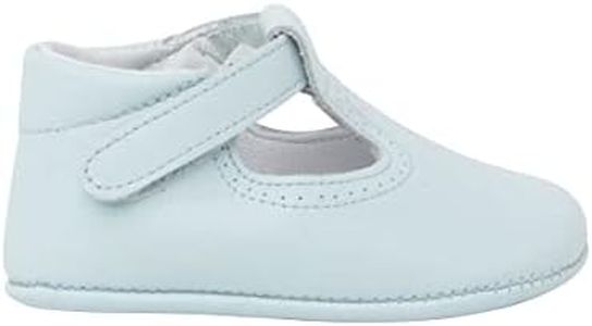 Pisamonas badana Pepito Piel y Cierre adherente Talla 19 en Color Celeste