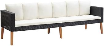 vidaXL 3-Seater Patio Sofa - Weathe