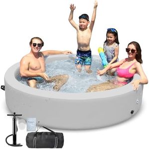 KareCute Inflatable Swimming Pool, 6.6/8/10ft Inflatable Above Ground Pool, Sturdy&Portable Family Pool for Summer Water Party, Kids, Garden, Outdoor, Backyard