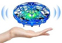 kizplays UFO Mini Drone, Kids Toys Hand Controlled Helicopter RC Quadcopter Infrared Induction Remote Control Aeroplanes Flying Toy for Boys Girls