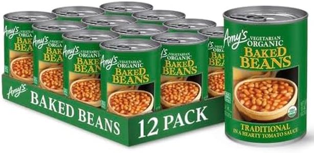 Amy's Organic Baked Beans Canned, Traditional, Vegan Gluten Free, Vegetarian, 15.4 Oz (12 Pack)