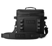 YETI Hopper Flip 12 Medium Cooler Bag (Black) – ColdCell Insulation & Leakproof Hydrolok Zip – Portable Cool Bag for Lunch on the Go – Fits 24 Cans or 7 kg Ice – 3 Year Warranty
