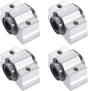 uxcell SCV10UU Linear Ball Bearing Slide Block Units, 10mm Bore Diameter 4pcs
