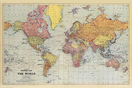 Stanfords General Map of The World (1920) - 18.75" x 28" Paper